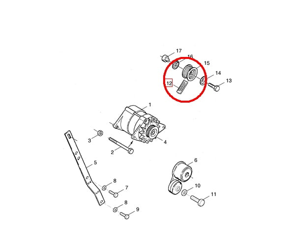 Генератор переменного тока PASEK ALTERNATORA TC56 NEW HOLLAND 89835683