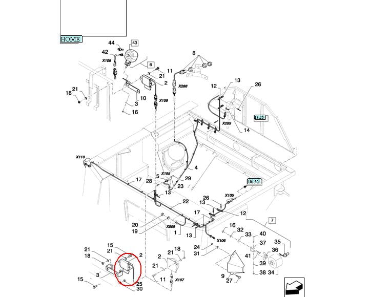 ЗЕРНОУБОРЩИК NEW HOLLAND CASE 86626239 - 87532857