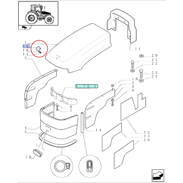 ЭМБЛЕМА New Holland 47128460