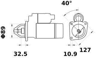 Розрушник 11.131.574 (12 В, 10 зубцов, 3,2 кВт) Ursus 4512 4514 (Perkins A4.236)