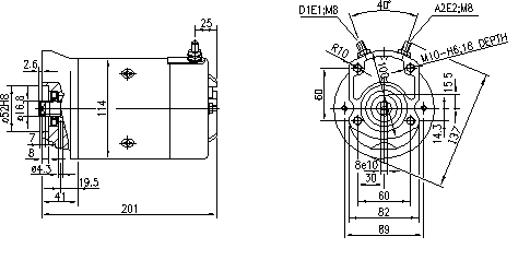 Оригинальный двигатель искры 12V 1.7 kW 11.212.038 для грузового лифта