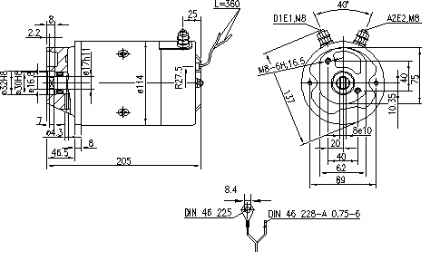 Оригинальный двигатель искры 12V 1.6 kW 11.212.315 для грузового лифта