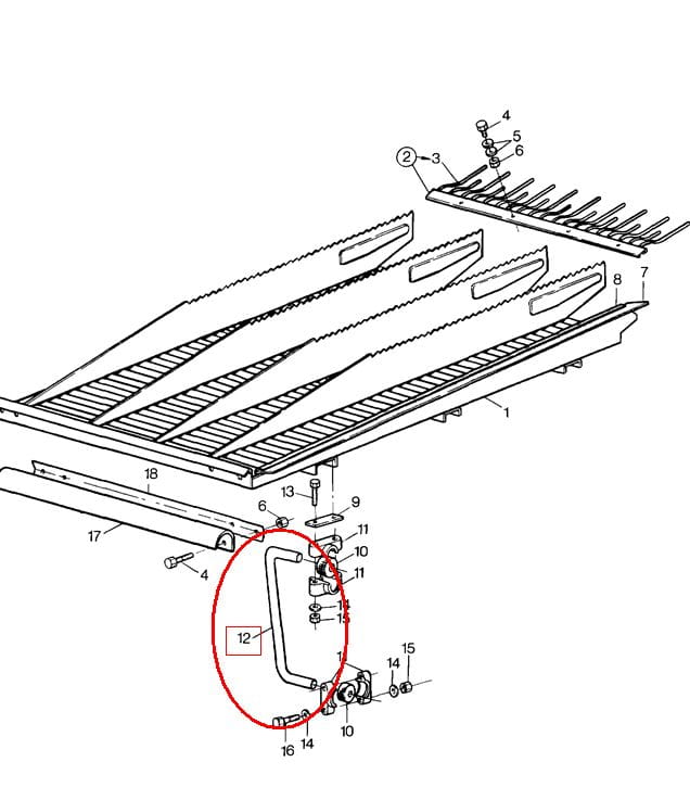 ПОДСЕДЕЛЬНЫЙ РЫЧАГ NEW HOLLAND CASE 89504173-9504173