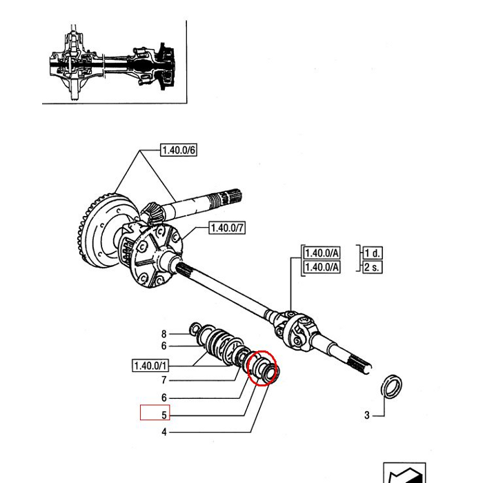 ГЕРМЕТИК С ДЛИННОЙ ПОЛУОСЬЮ NEW HOLLAND CASE 5116701