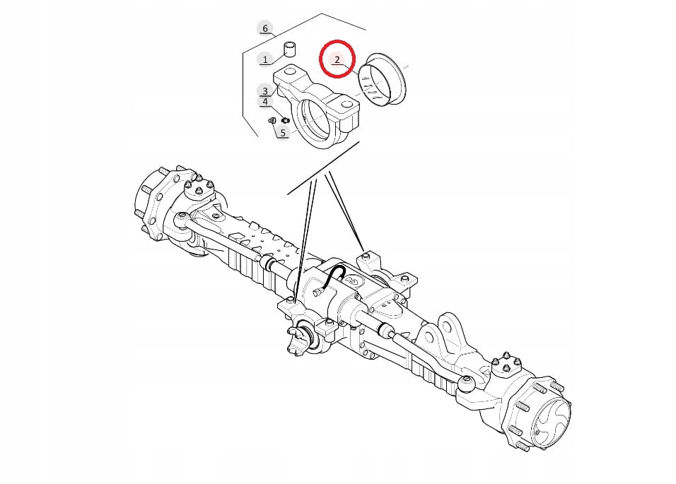 Устройство для крепления моста 329089 477538 Manitou MT MRT (OEM)