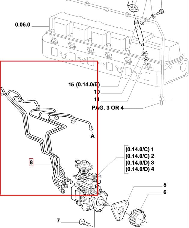 ПРИВОД ВСТРАИВАЕМЫЙ NEW HOLLAND CASE 87800500 - 87801871