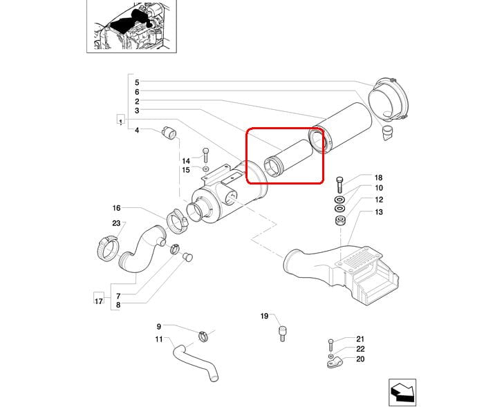 НАРУЖНЫЙ ВОЗДУШНЫЙ ФИЛЬТР NEW HOLLAND CASE STEYR 87704244-82034604