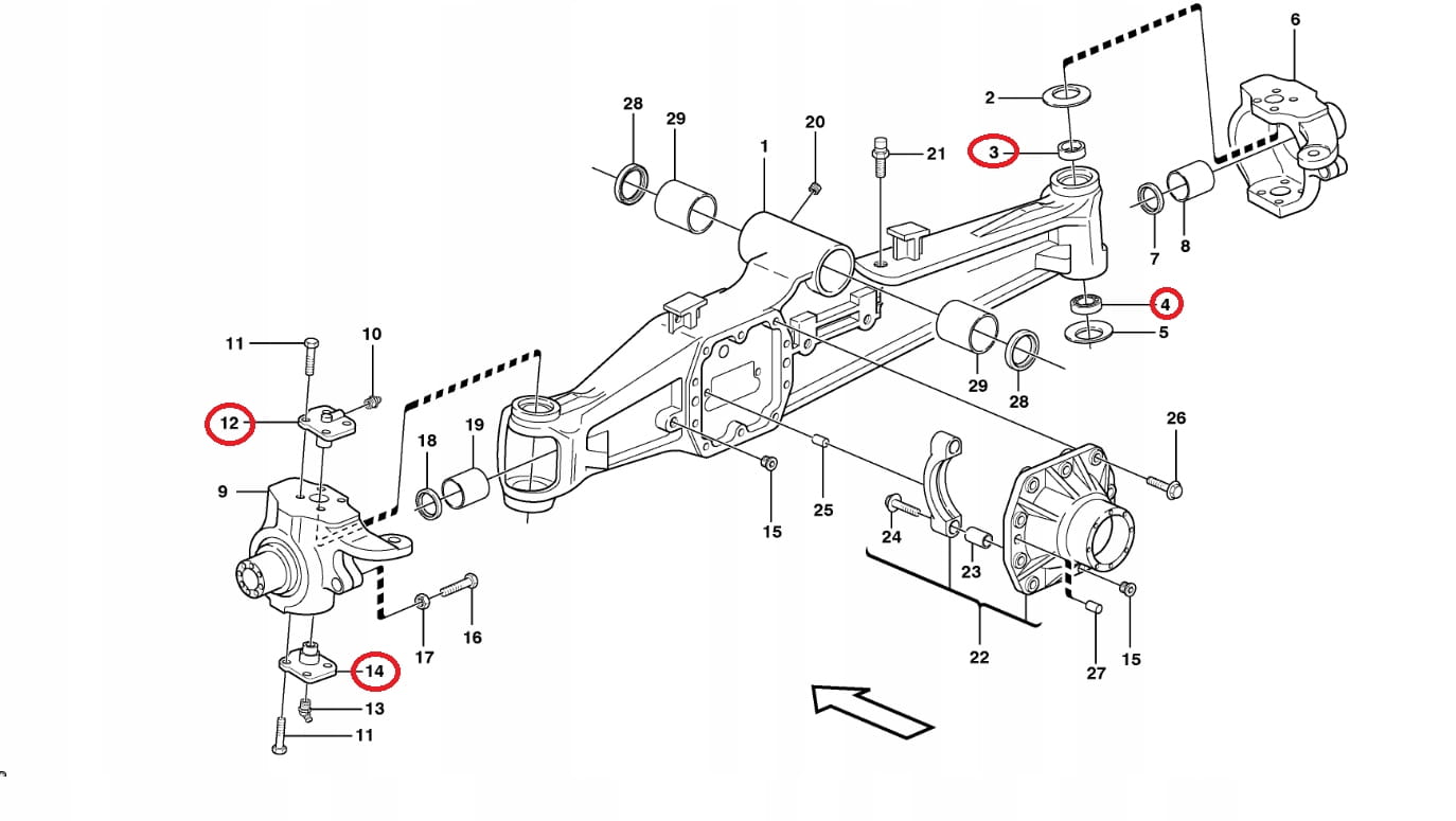 КОМПЛЕКТ ШАРНИРНОГО СОЕДИНЕНИЯ NEW HOLLAND CARRARO