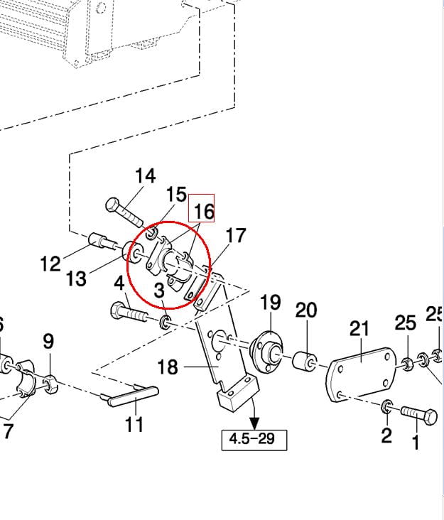 ОПОРНЫЙ АМОРТИЗАТОР New Holland CASE 84032313 - 84446877