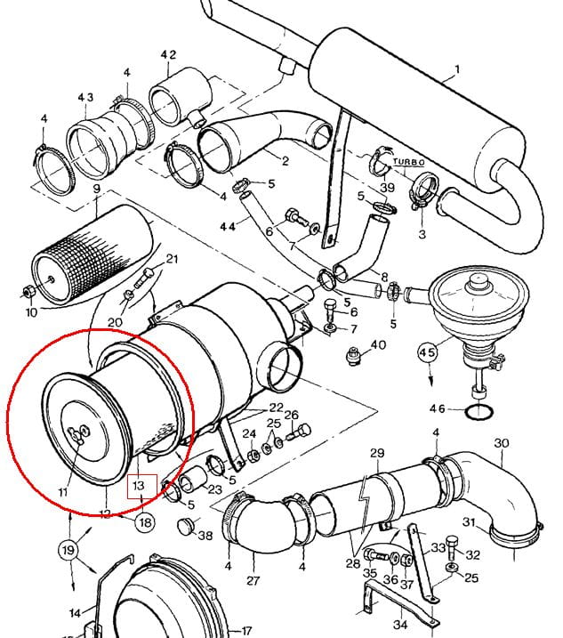 НАРУЖНЫЙ ВОЗДУШНЫЙ ФИЛЬТР NEW HOLLAND 87682981-80913927