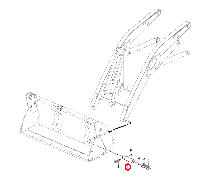 ШТИФТ ПЕРЕДНЕГО КОВША VOLVO BL71B BL71 BL61 BL60