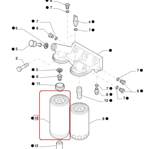 ФИЛЬТР PALIWA NEW HOLLAND CASE STEYR 84278636