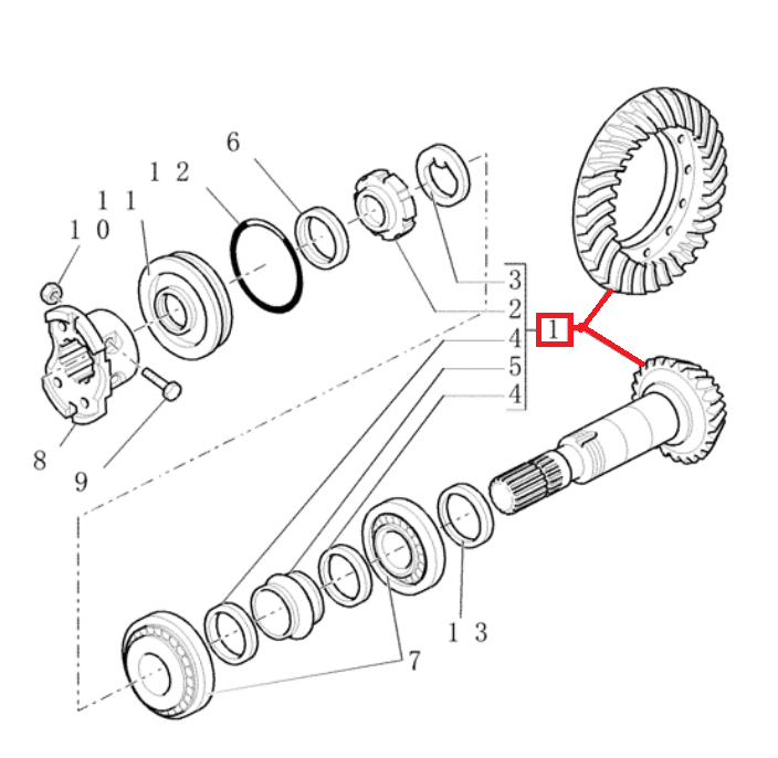 РОЛИК АТАКИ С КОЛЕСОМ CASE 580SR 590SR CNH