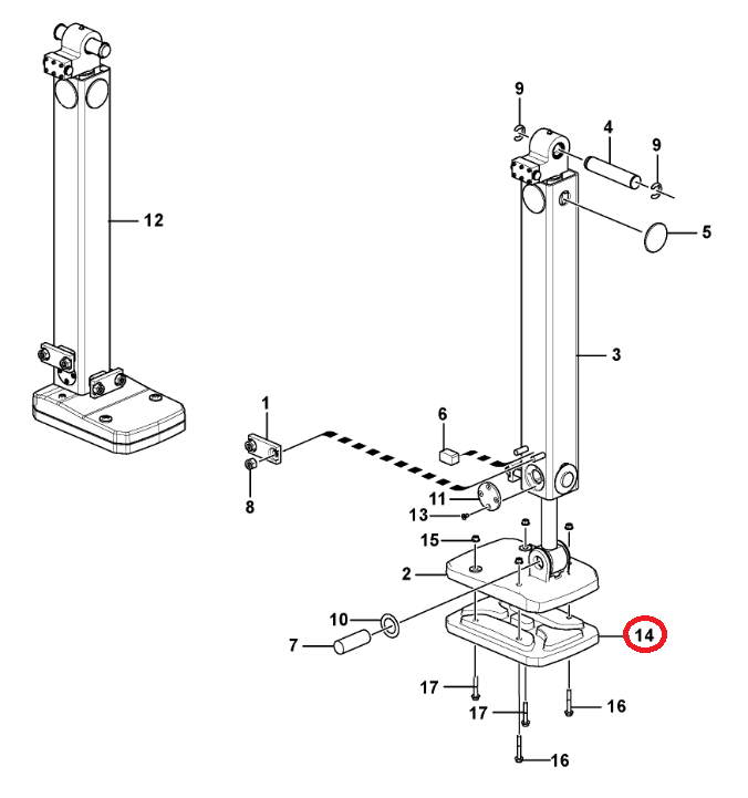 РЕЗИНОВЫЕ ЛАПЫ VOLVO BL71B BL61B 16250169 OEM