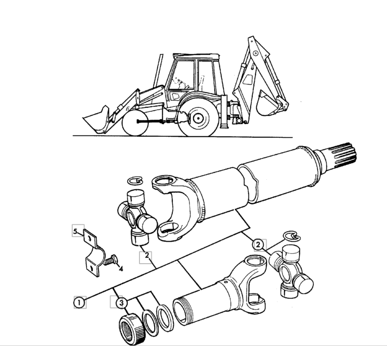 ПЕРЕДНИЙ ПРИВОДНОЙ ВАЛ JCB 3CX 4CX P / S A / S 914/60117