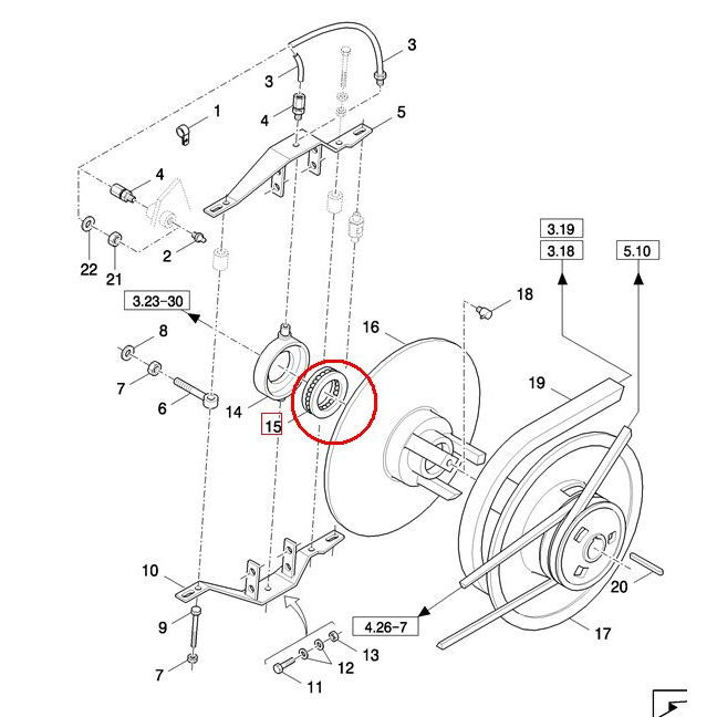 БЕССТУПЕНЧАТЫЙ ПОДШИПНИК РЕДУКТОРА NEW HOLLAND CASE 80388068-388068