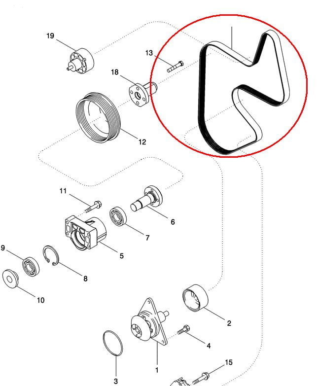 ПОЛИКЛИНОВАЯ ПОЛОСА NEW HOLLAND CNH 87403145-87441267
