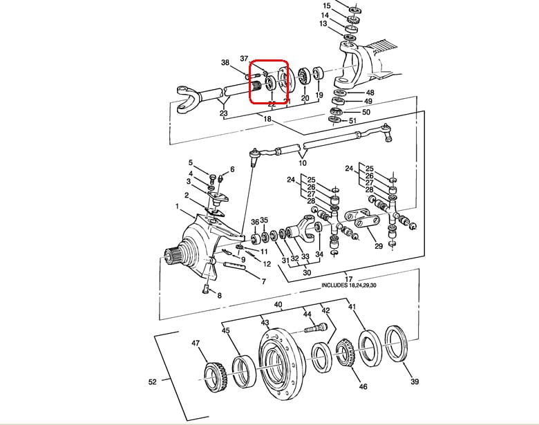 Герметик полуоси NEW HOLLAND CASE 81878506 - A76014-DANA070HH102