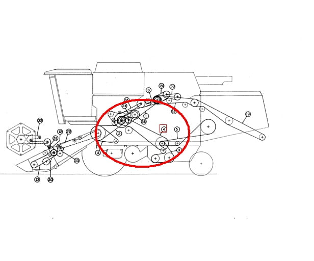 Шейкер ремень l624 LAVERDA NEW HOLLAND 340433539