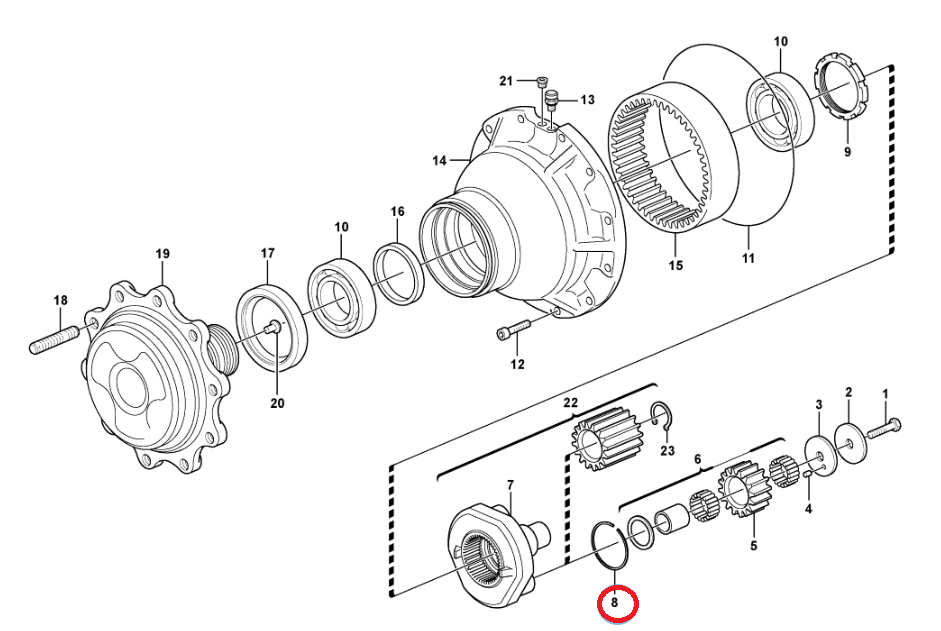 ЗАЩИТА ПОЛУОСЕЙ ЗАДНЯЯ VOLVO BL71 11716594