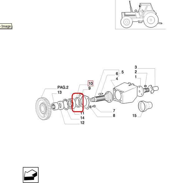 ГЕРМЕТИК ВАЛИКА ВОМ NEW HOLLAND CASE 5112290