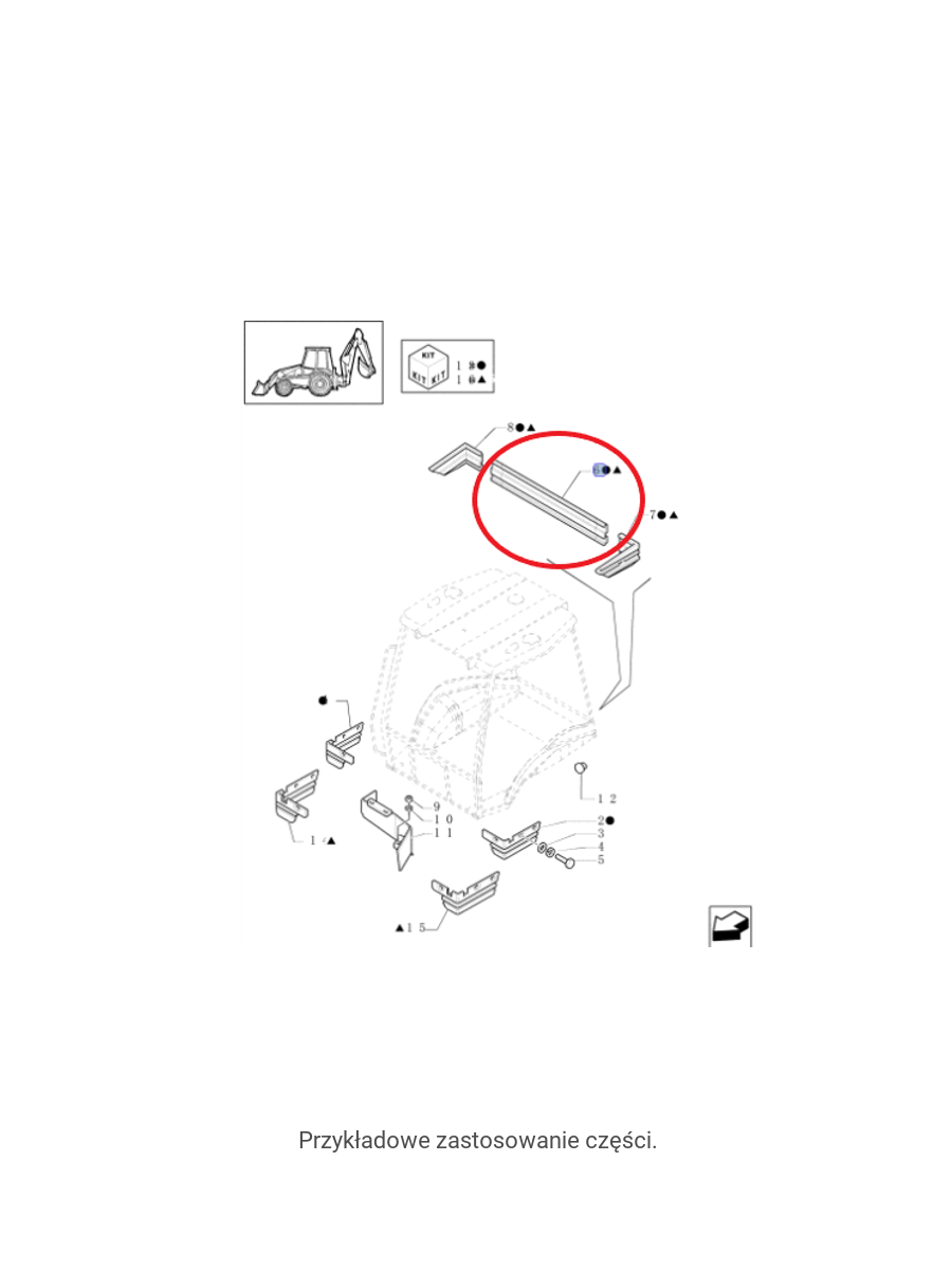 Накрытие - шторки для кабины New Holland CNH 85805303