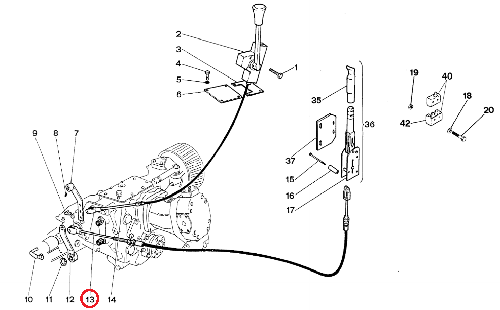 КАБЕЛЬ РУЧНОГО ТОРМОЗА MANITOU MVT 930 727 485355 ОРИГИНАЛ