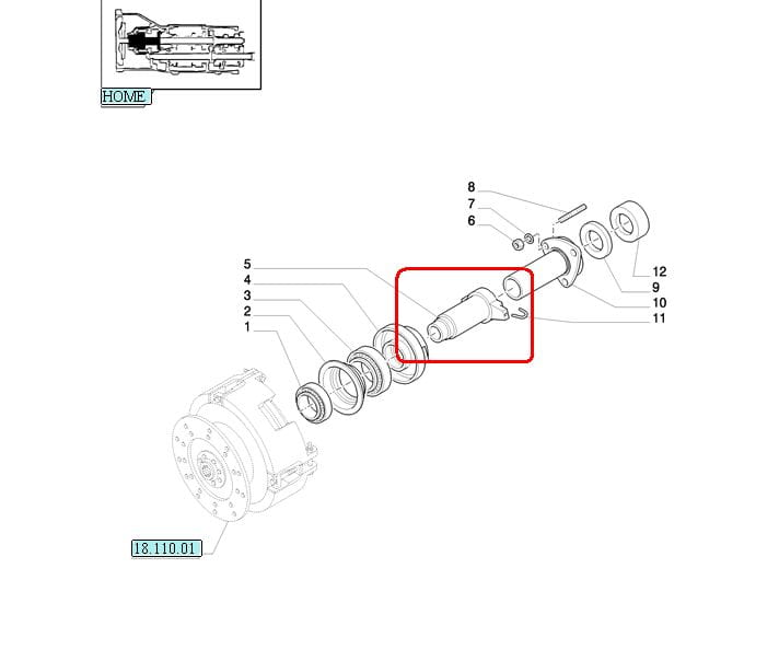 ВТУЛКА СКОЛЬЖЕНИЯ УПОРНОГО ПОДШИПНИКА NEW HOLLAND CASE 4993815 - 5147787- 82825708