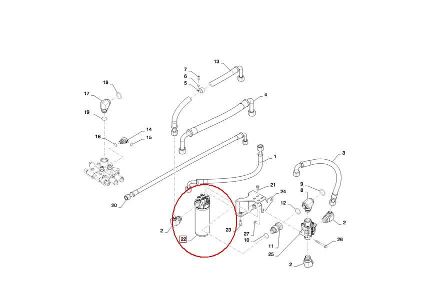 ФИЛЬТР ГИДРАВЛИКИ NEW HOLLAND CASE 84202794 - 47833564