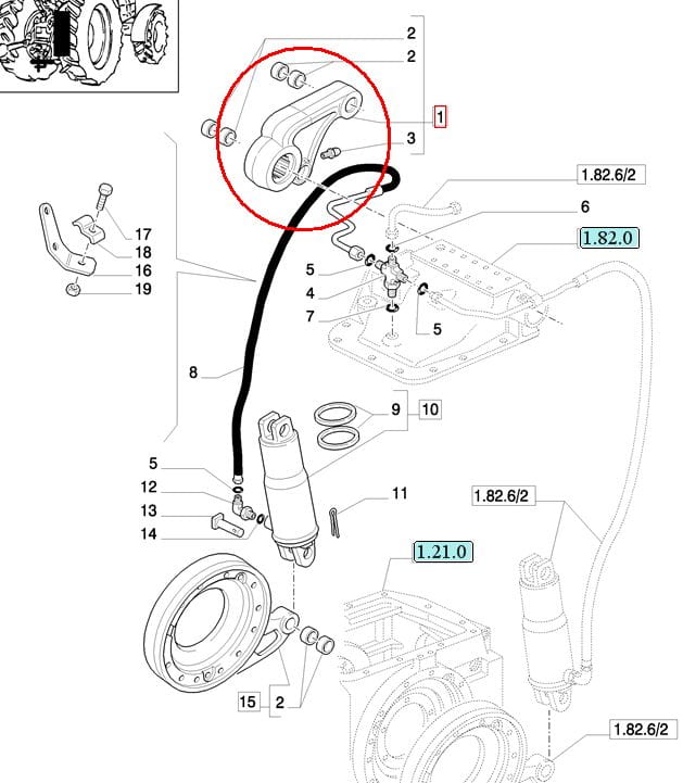 ПОДЪЕМНЫЙ РЫЧАГ RH New Holland CASE 87317740