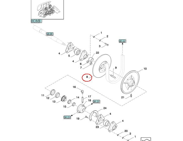 БЕССТУПЕНЧАТЫЙ ПРИВОД HEDERA New Holland CASE 89819350-9819350