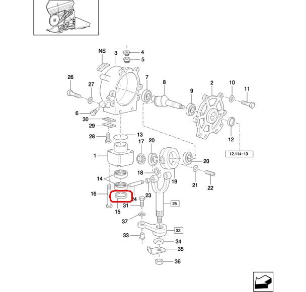 НАБОР ДЛЯ СКЛАДНОГО ЯЩИКА HEDERA NEW HOLLAND CASE 80796503 - 796503