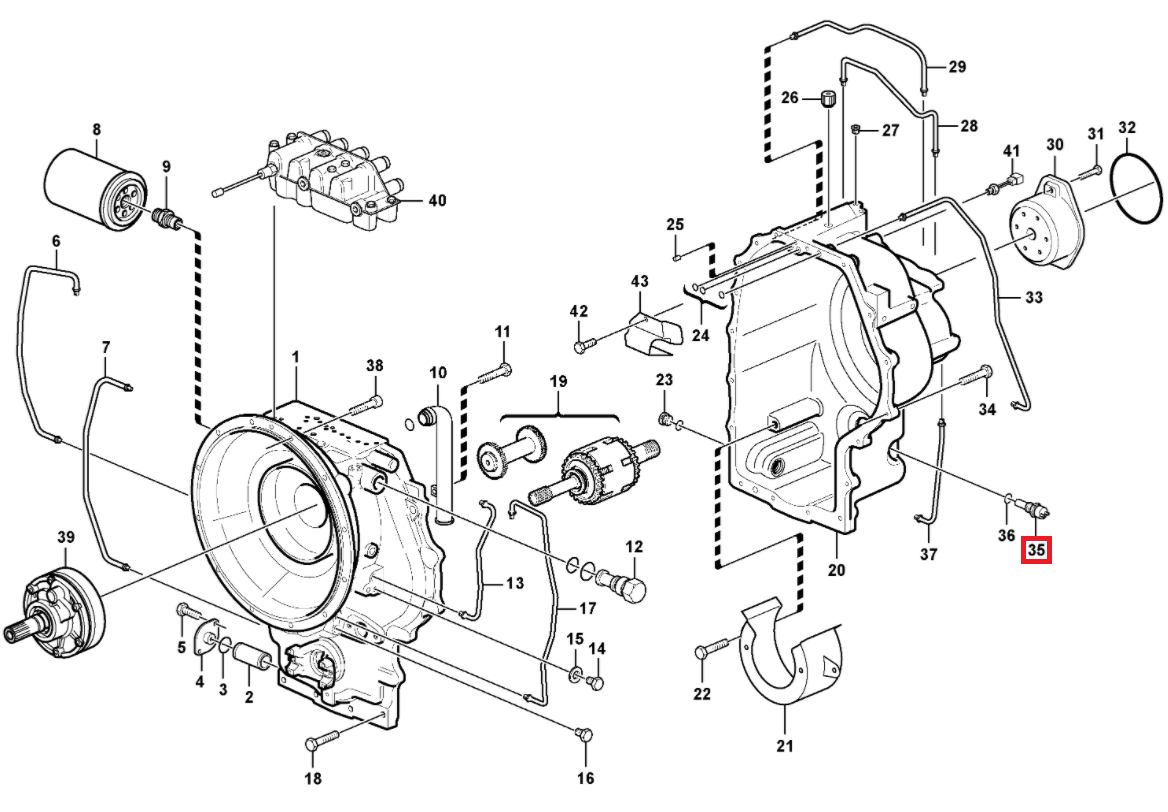 ДАТЧИК СКОРОСТИ КОРОБКИ VOLVO BL70B 17200453 OEM