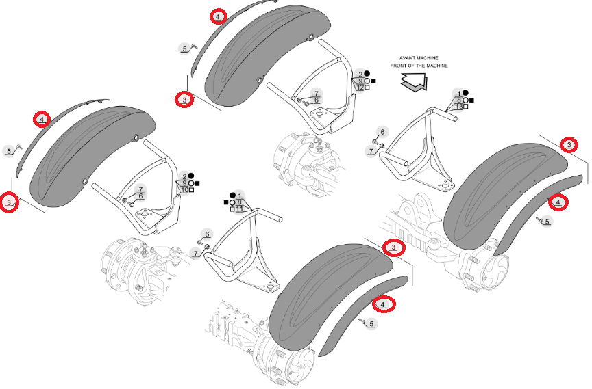 КРЫЛО MANITOU MLT MLT-X MHT MHT - X 298678 СПРАВА