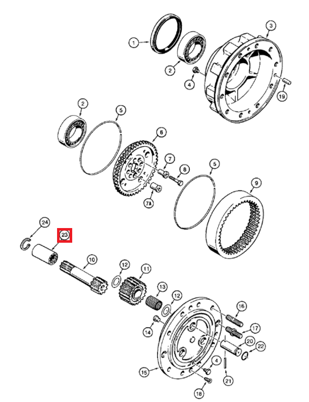 Чехол TULEJA WIELOWYPUST CASE NEW HOLLAND 580LE 196092A1