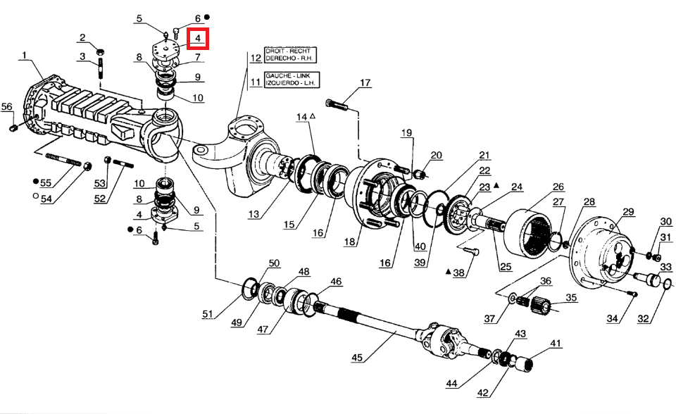 ПОВОРОТНЫЙ ШТИФТ + ПОДШИПНИК MANITOU MLT MVT 958190