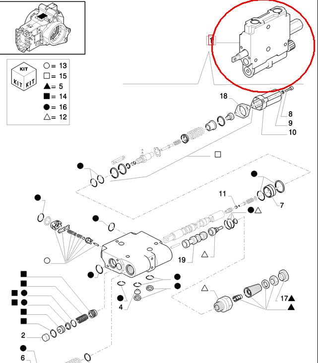 РАЗДЕЛЯЮЩИЙ СЕКТОР New Holland CASE STEYR 5195165 - 87526168