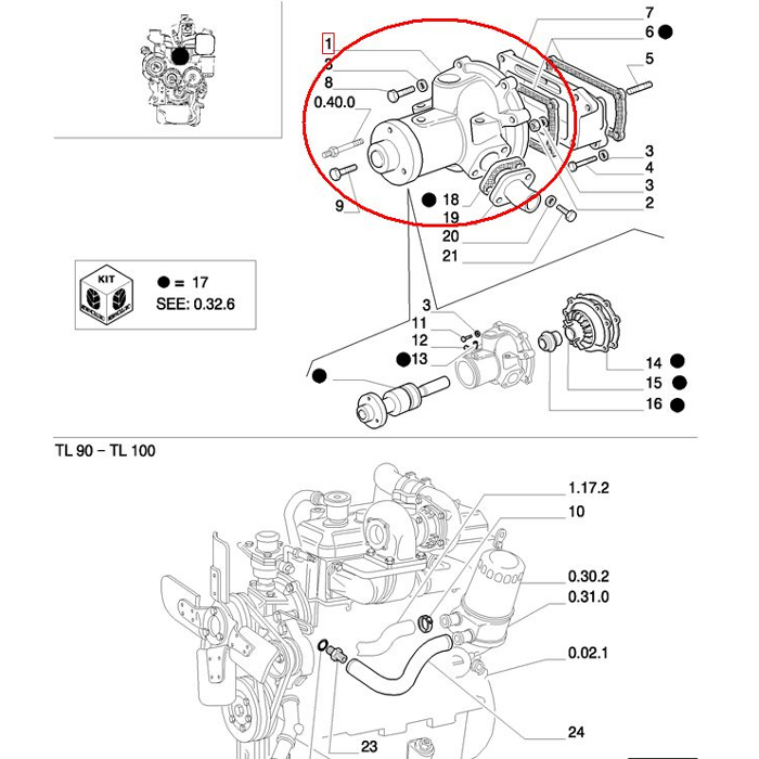 ВОДЯНАЯ ПОМПА NEW HOLLAND CASE 5802705672 - 99454833