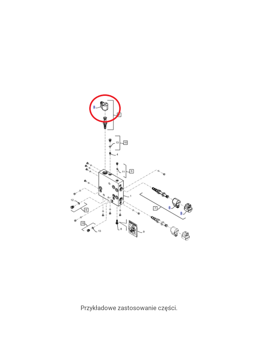 Cewka zaworu NEW HOLLAND CNH 87640493