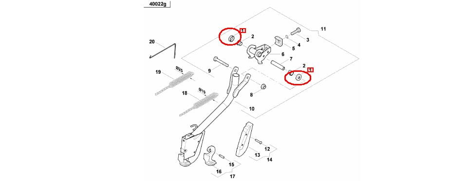 Крышка сползая втулки сошника Kverneland AC494697