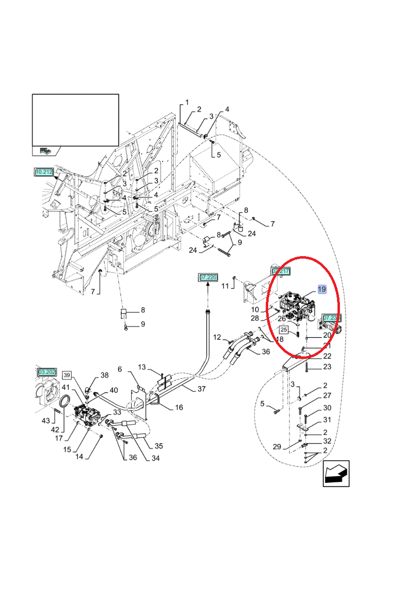 ГИДРОСТАТИЧЕСКАЯ ПОМПА NEW HOLLAND CNH 87700223