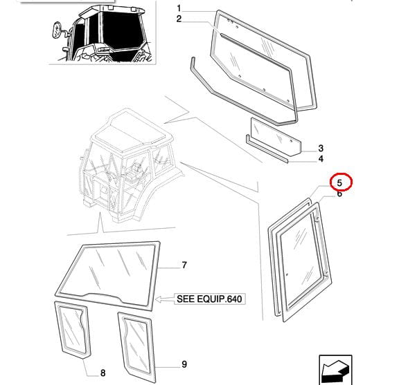 НАКЛАДКА НА БОКОВОЙ ШТИФТ NEW HOLLAND CASE 82009814