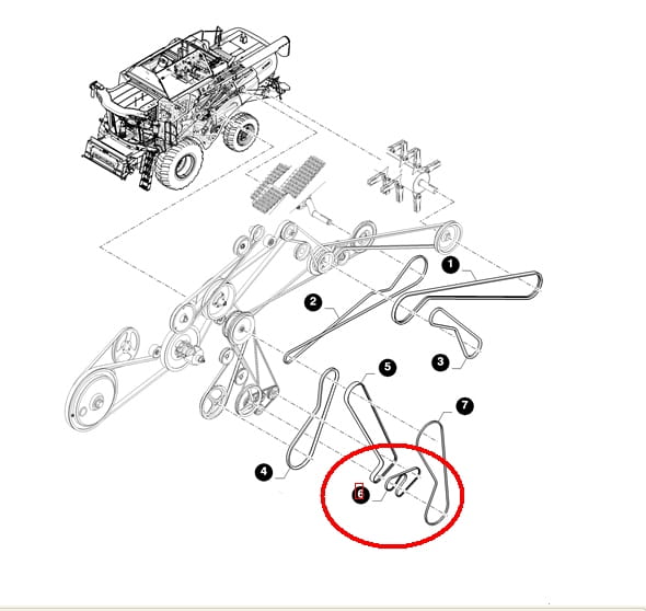 ПОЯС НАБОР САМОНИВЕЛИРУЮЩИХСЯ ПОДСЕТЕЙ (2ШТ) NEW HOLLAND 84056913