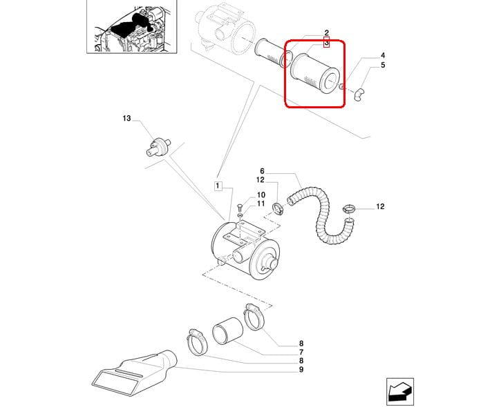 НАРУЖНЫЙ ВОЗДУШНЫЙ ФИЛЬТР NEW HOLLAND CASE 87394880 - 82034439 - 82008606