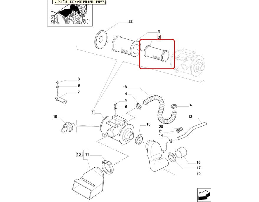 ВНУТРЕННИЙ ВОЗДУШНЫЙ ФИЛЬТР NEW HOLLAND CASE 82034435-82027574
