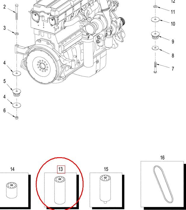 ФИЛЬТР SILNIKA NEW HOLLAND CASE 84372057 - 441700A1