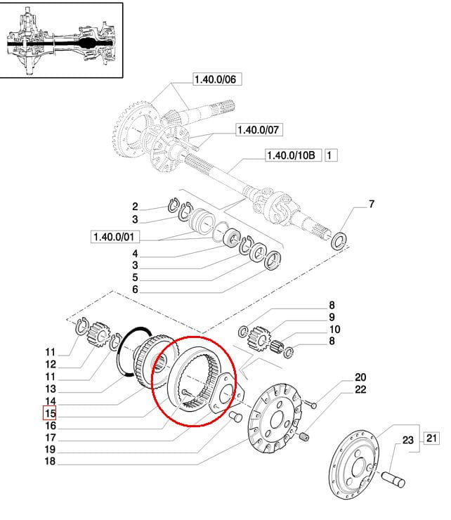 ЗУБЧАТОЕ КОЛЬЦО ПЛАНЕТАРНЫХ КОЛЕС NEW HOLLAND CASE 5191770