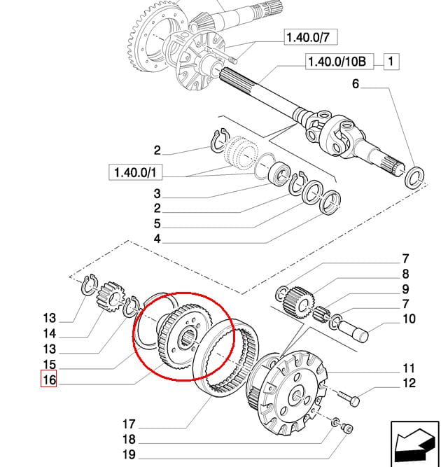 ЗУБЧАТОЕ КОЛЕСО БОЛЬШОГО РАЗМЕРА NEW HOLLAND CASE STEYR 5141691