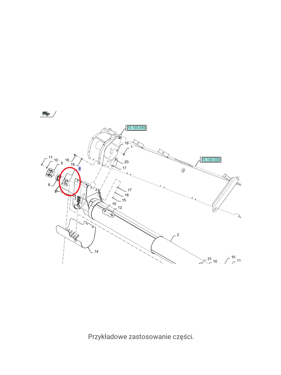 КОРПУС ПОДШИПНИКА NEW HOLLAND / CASE 423768-80423768