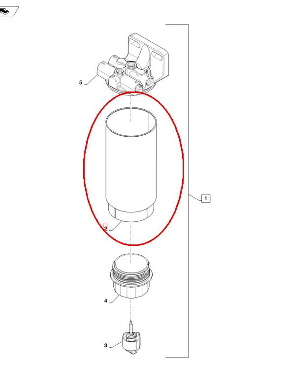 ФИЛЬТР ДЛЯ ПАЛИВЫ NEW HOLLAND CASE 84303715